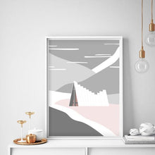 Art print of Ishavskatedralen (The Arctic Cathedral) in Tromsø by Sina Santihoff.