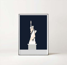New York Art Print – Statue of Liberty / Frihetsgudinnen by Sina Santihoff